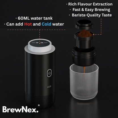 BrewNex® Portable Espresso Machine